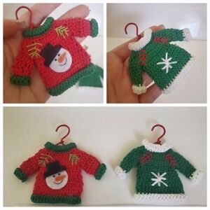 Adorable Handmade Christmas Sweater Ornaments